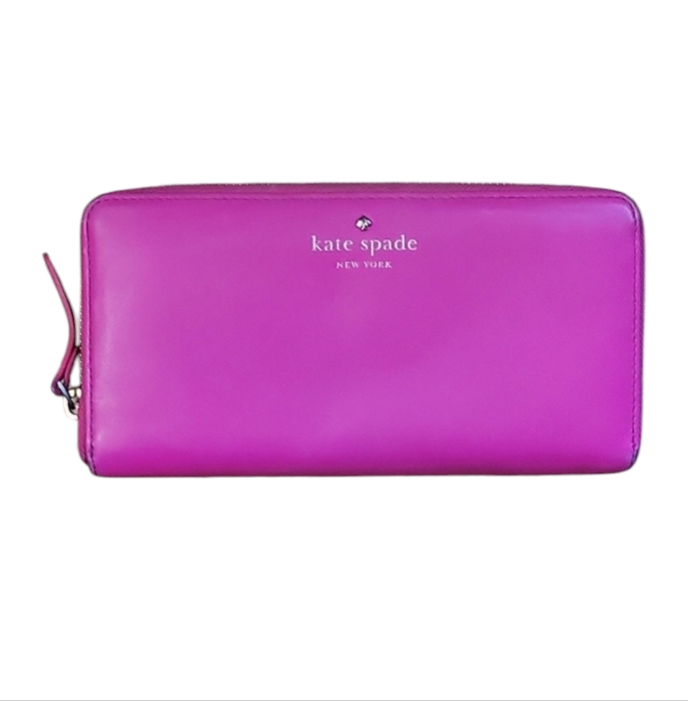 KATE SPADE| Hot Pink Leather Wallet GUC